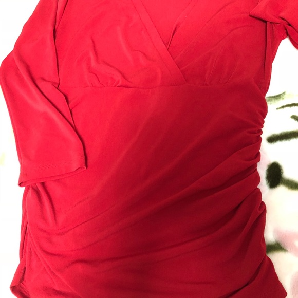 Ann Taylor red size S blouse - Picture 3 of 3